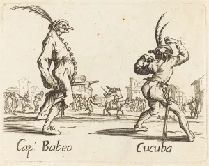 Jacques Callot Etching Drucke: Cap. Babeo and Cucuba. Creator: Unknown