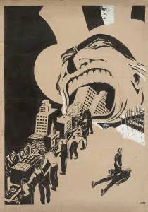 Bilder Datiert 9. April 2019: Kapitalismus verzehrt alles, 1920. Erfinder: Moor, Dmitri Stachievich (1883-1946)