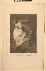 Kaprichen: Das ist sicherlich die Fähigkeit zu lesen. Künstler/Urheberin/Künstler/in : Francisco de Goya (Spanisch, 1746-1828)