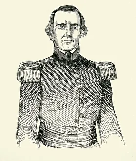 Black And White Military Uniform Drucke: Captain McCulloch, 1849. Creator: Unknown