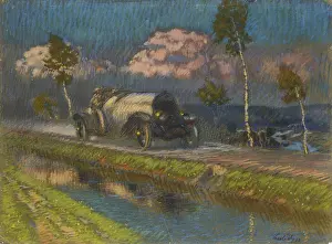 Pastel On Paper Artwork Drucke: The Car, 1913