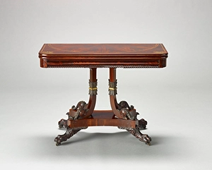 Kartentisch, um 1828. Schöpfer: Unbekannt.