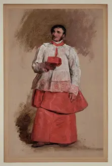 Spanish Heritage Images Drucke: The Cardinal, between 1850 and 1900. Creator: Unknown