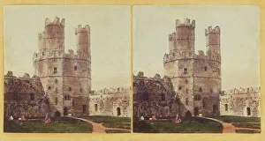 Caernarfon Castle Drucke: Carnarvon Castle, Eagle Tower, from the Interior of the Castle