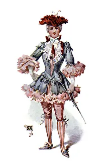 Female Costume Design Drucke: The Carnation, 1899