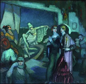 Fine Art Images Spain Drucke: Carnival, c1925. Creator: Beltran Masses, Federico (1885-1949)