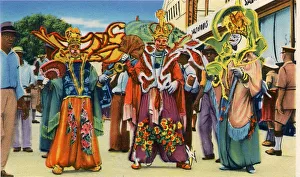Karneval, Trinidad, B. W. I. um 1940er Jahre. Schöpfer: Unbekannt
