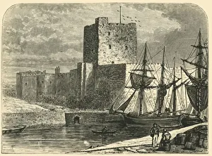 Northern Ireland Heritage Sites Drucke: Carrickfergus Castle, 1898. Creator: Unknown