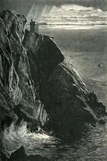 Irish Geographical Features Drucke: Carrigan Head, c1870
