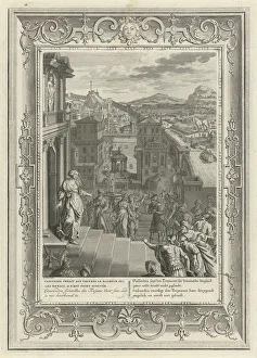 Kassandra vorhersagt den Untergang von Troja, 1731. Künstler: Picart, Bernard