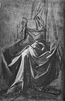 Kasten für Tuchwerk eines sitzenden Figures aus dem Jahr 1475. Künstler: Leonardo von Vinci