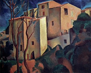 Early 20th Century Buildings Drucke: The Castle, 1910. Creator: Andre Derain. The Castle, 1910. Creator: Andre Derain