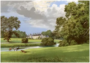 Benjamin Fawcett Artwork Drucke: Castle MacGarrett, County Mayo, Ireland, home of Lord Oranmore, c1880
