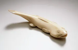 Japanese Handicrafts Drucke: Catfish, 19th century. Creator: Unknown