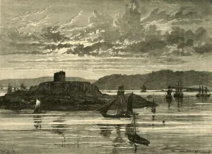 Devon England Scenery Drucke: The Catwater, from Catdown, 1898. Creator: Unknown