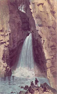 Colorful Landscape Photography UK Drucke: Cauldron Lynn. On the Devon, 19th century? Creator: Unknown
