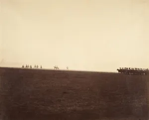 Kavallerie-Manöver, Kampfplatz von Chalon-sur-Saône, 1857. Ersteller: Gustave Le Gray