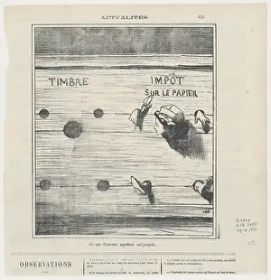 Honore Daumier Caricature Drucke: Ce que d'aucuns appellent un progres