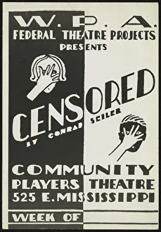 Black And White Drama Drucke: Censored, [193-]. Creator: Unknown