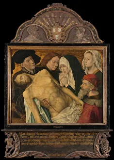 Dutch Heritage Art Gallery Drucke: Central panel of a Memorial Triptych