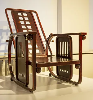 Stuhl entworfen von Josef Hoffmann, Sitzmaschine, 1905,(2018), Künstler: Alan John Ainsworth