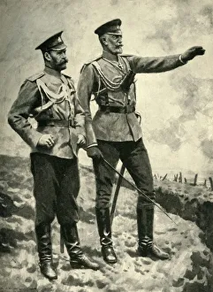 Tsar Nicholas II Drucke: The Changes in the Russian Command, September, 1915. First World War, (c1920). Creator