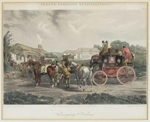 Änderung der Pferde. Schöpfer: Papprill, Henry A..(1816-1903)
