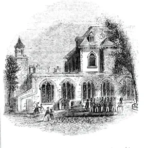 British Religious Landmarks Drucke: The Chapel, 1843. Creator: Unknown