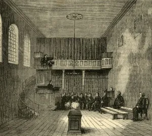 Old And New London Book Drucke: The Chapel in Newgate, c1872. Creator: Unknown