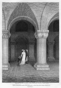 Norman Architecture England Drucke: The Chapel in the Tower, now called the Record Office