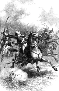 Continental Army Officer Drucke: The Charge of Pulaski, c1880