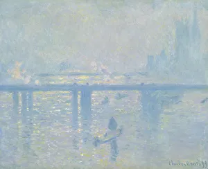 Drucke von Brücke von Charing Cross im Londoner Stadtteil 1899. Im Bestand der Sammlung des Museumsquartiers Thyssen-Bornemisza Claude Monet Drucke: Kreuzung Charing Cross Brücke in London, 1899. Künstler: Monet, Claude (1840-1926)
