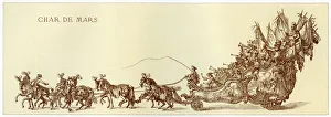 Horse Drawn Vehicle Drucke: Chariot Of Mars, (1885)