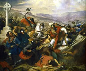 Karls der Großen Schlacht bei Touraine, 1837. Ersteller: Stieben, Karl von (1788-1856)