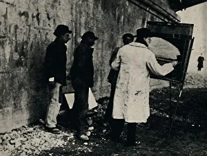 Charles Morin, Landschaftsmaler, um 1945. Schöpfer: Unbekannt.