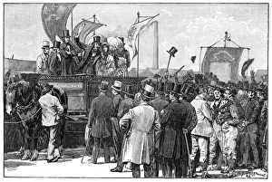 Die Chartistenprotestation auf dem Kennington-Common, 1848, (1900). Künstler: William Barnes Wollen