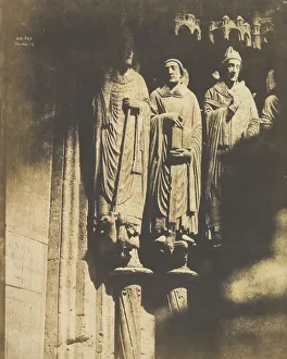 Church Exterior Photography Drucke: Chartres, 1850-52. Creator: Em. Pec