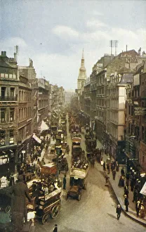 Vintage London Postcard Drucke: Cheapside, London, c1910. Creator: Unknown