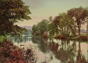 American Geography Drucke: On the Chenango River, ca 1900. Creator: Unknown