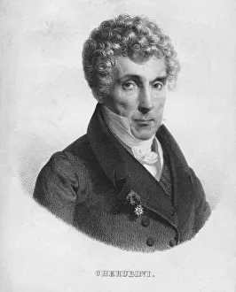 Famous Italian Musicians Drucke: Cherubini. Creator: C Constans