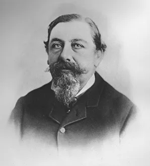 Monochrome Portrait Of A Man Drucke: Chev. E Ginistrelli, 1911