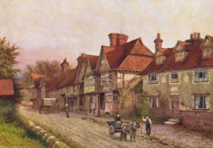 Chiddingston vom Eingang des Kirchfriedhofs, 1907. Künstler: William Biscombe Gardner