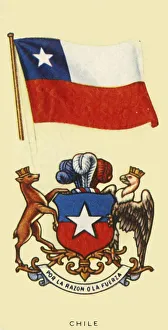 Chilean Flag Drucke: Chile, c1935. Creator: Unknown