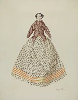 Period Costume Design Drucke: China Doll, c. 1940. Creator: Adele Brooks