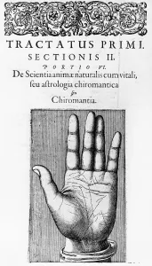 Fortune Telling Drucke: Chiromancy, 1617-1619