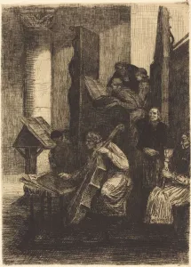 Kor und eine spanische Kirche (Der Chorgesang einer spanischen Kirche)