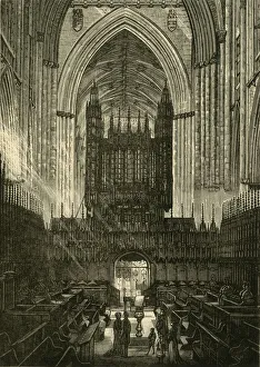Drucke von Chor von York Minster, 1898 York Drucke: Chor von York Minster, 1898. Ersteller: Unbekannt.