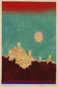 Drucke von Wähltes Standort, 1927. Fund im Bestand der Neuen Pinakothek München Paul Klee Drucke: Wahlort, 1927. Erstellerin: Klee, Pauline (geboren 1879)