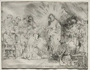 Christ erscheint den Aposteln, 1656. Schöpfer: Rembrandt van Rijn (Niederländisch, 1606-1669)