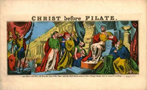 Christian Iconography Pictures Drucke: Christ before Pilate. Creator: Unknown